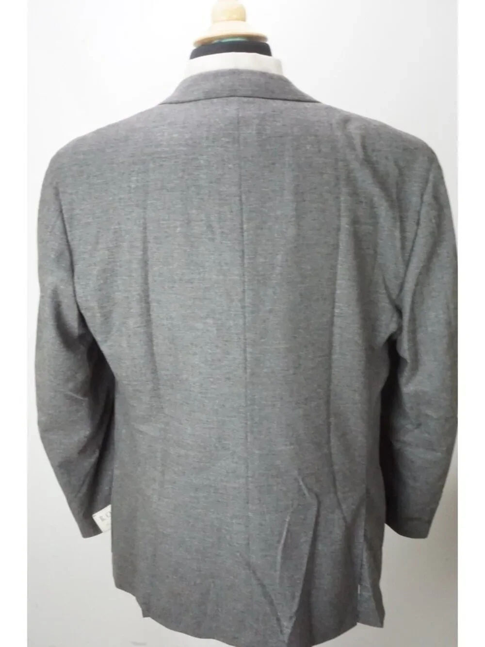 Raffaele Caruso Gray Flannel Zegna Cashmere 2 Pc Suit Jacket Pant 44 US NEW
